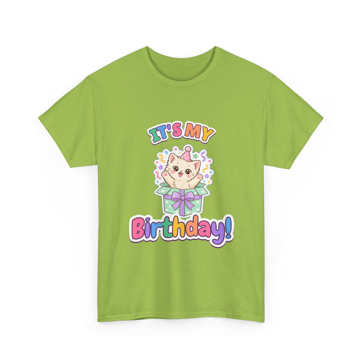 It's My Birthday Kitten birthday shirt – Gildan tee by Happywear