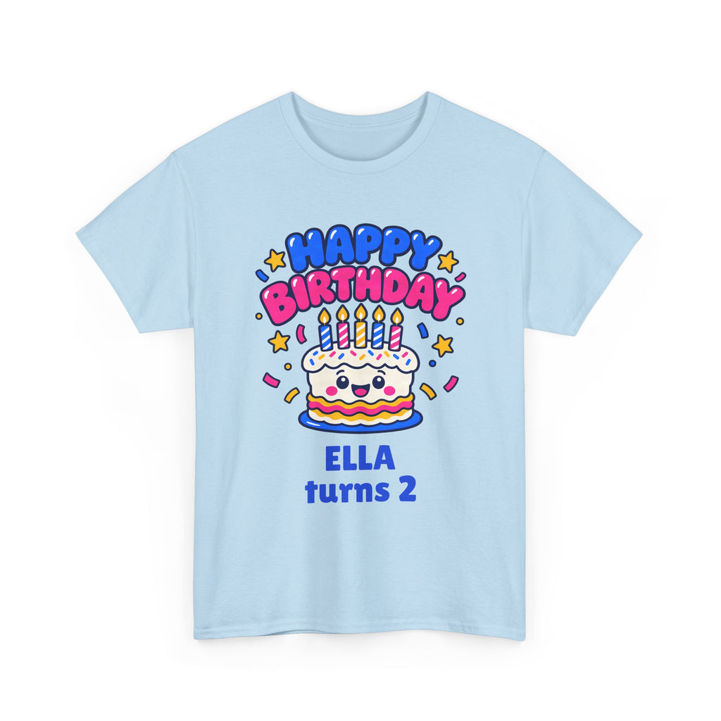 Personalized Birthday Cake Shirt – Add Name & Age