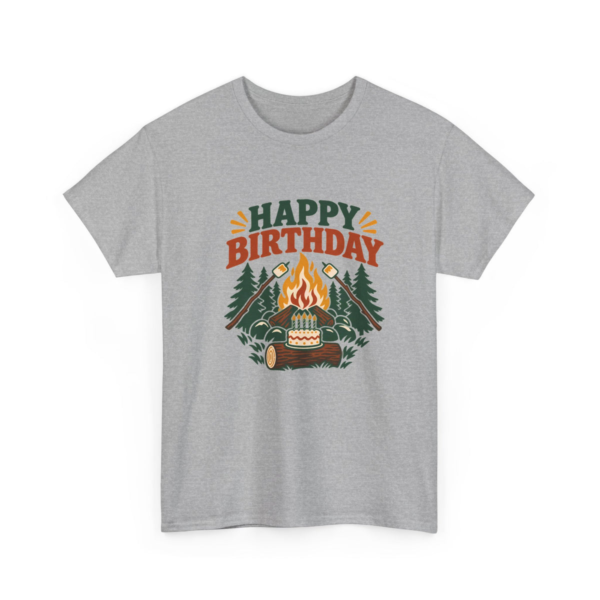Camping Happy Birthday Tee