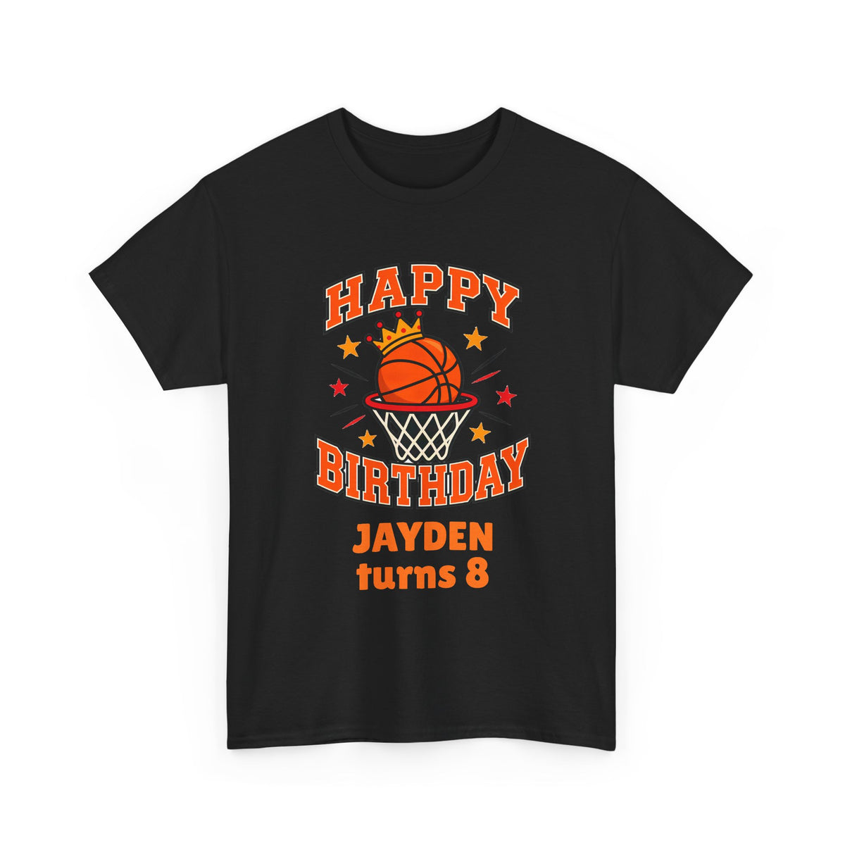 Personalized Basketball Birthday Shirt – Add Name & Age