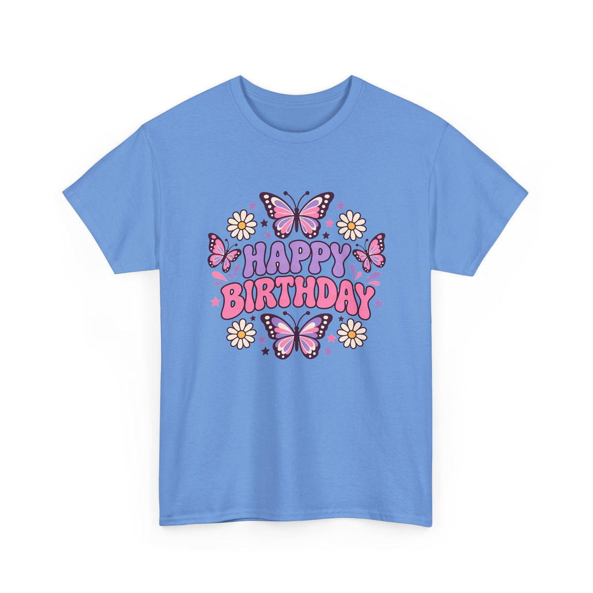 Butterfly Garden Happy Birthday shirt – Gildan tee by Happywear