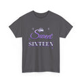Sweet Sixteen Lavender & Silver Tiara birthday shirt – Gildan tee by Happywear