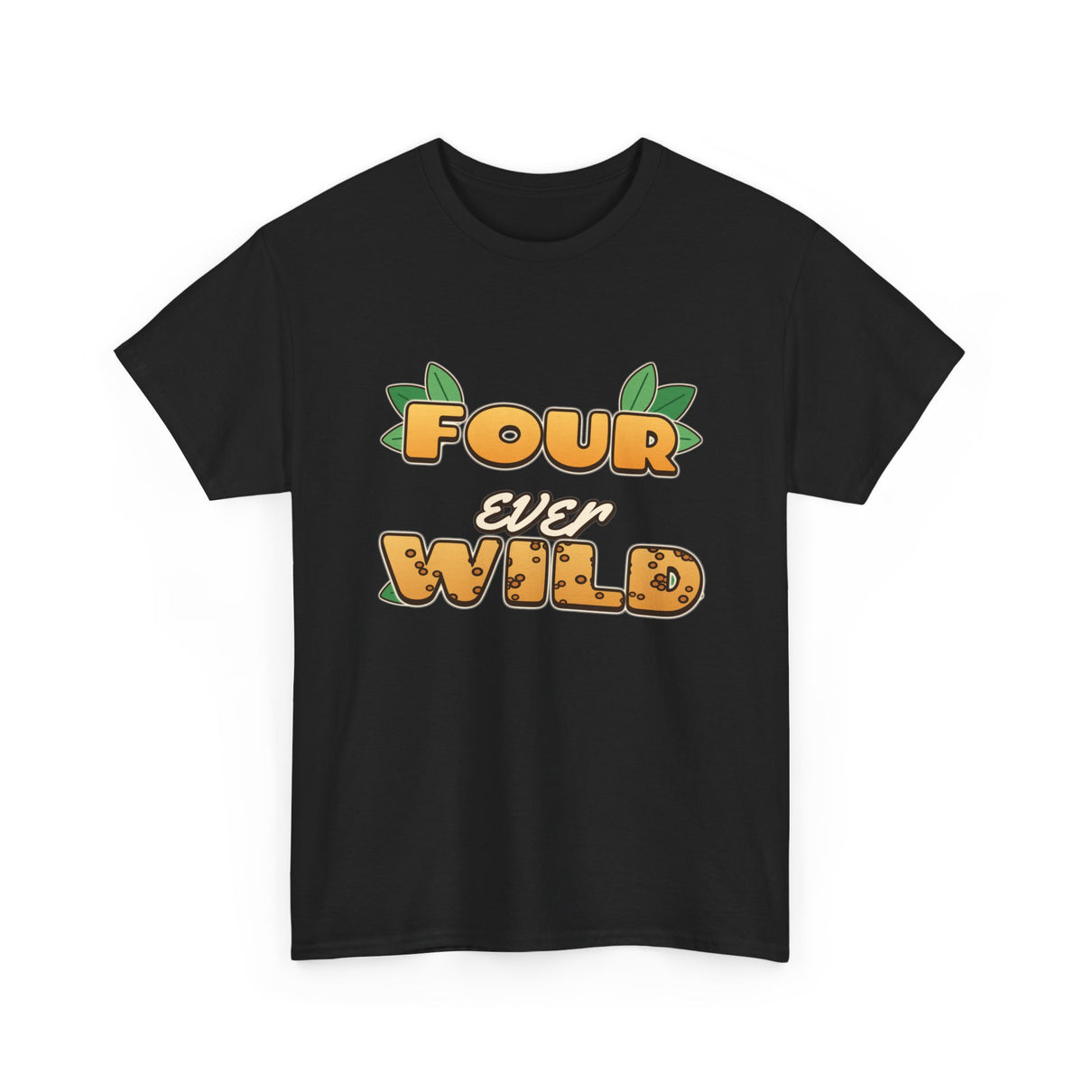Four Ever Wild 4th Birthday shirt – Gildan tee by Happywear