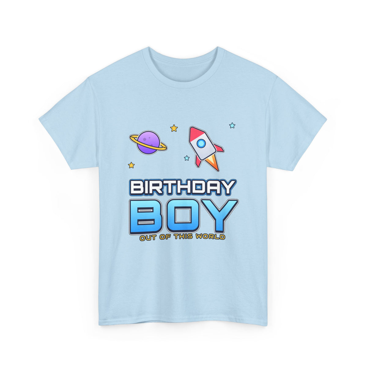 Birthday Boy Out of This World Space birthday shirt – Gildan tee by Happywear