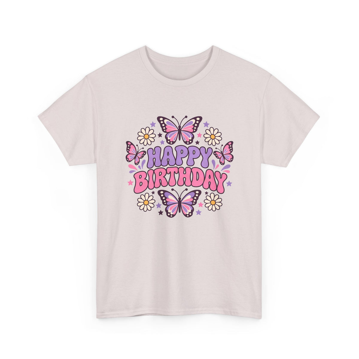 Butterfly Garden Happy Birthday shirt – Gildan tee by Happywear