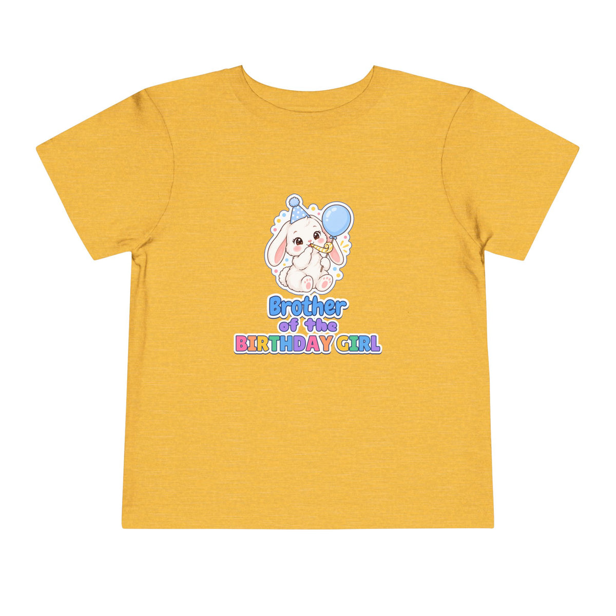 Brother of the Birthday Girl Bunny birthday shirt – toddler Gildan tee by Happywear
