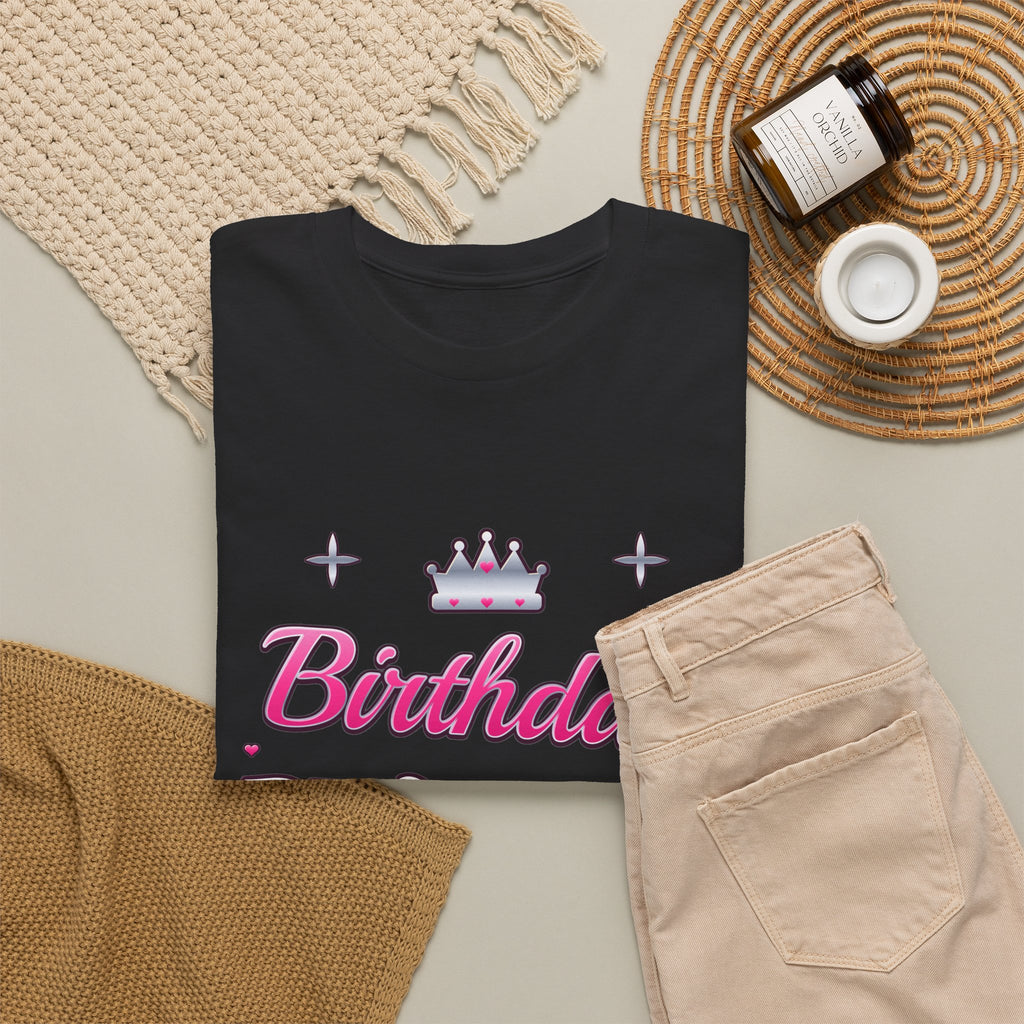 Birthday Princess Pink & Silver Tiara birthday shirt – Gildan tee by Happywear