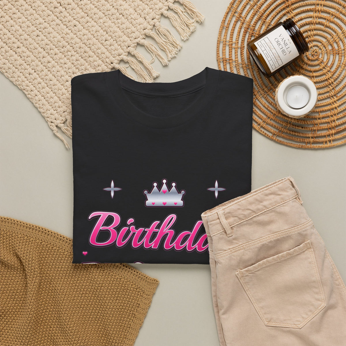 Birthday Princess Pink & Silver Tiara birthday shirt – Gildan tee by Happywear