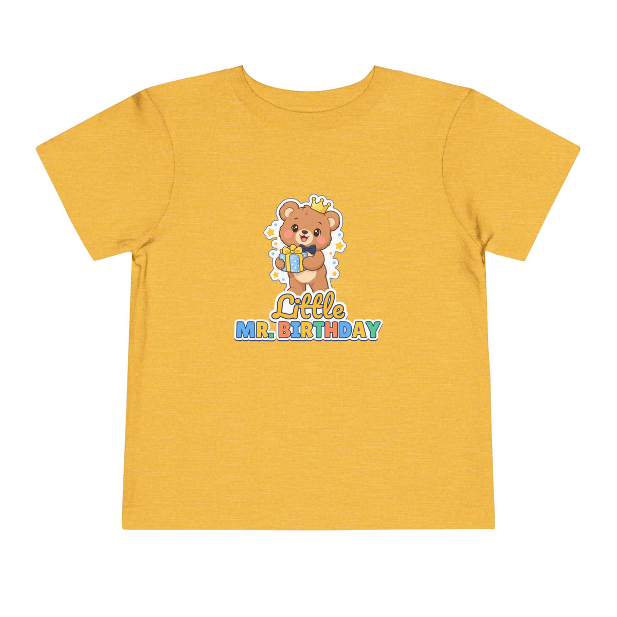 Little Mr. Birthday Teddy Bear birthday shirt – toddler Gildan tee by Happywear