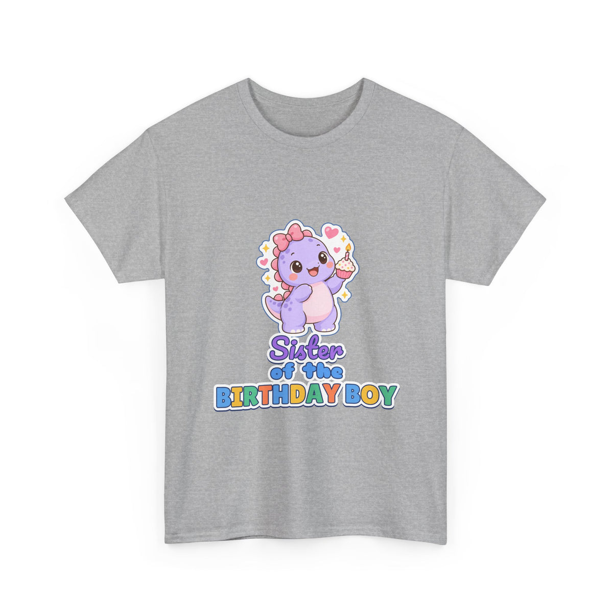 Sister of the Birthday Boy Dino birthday shirt – Gildan tee by Happywear