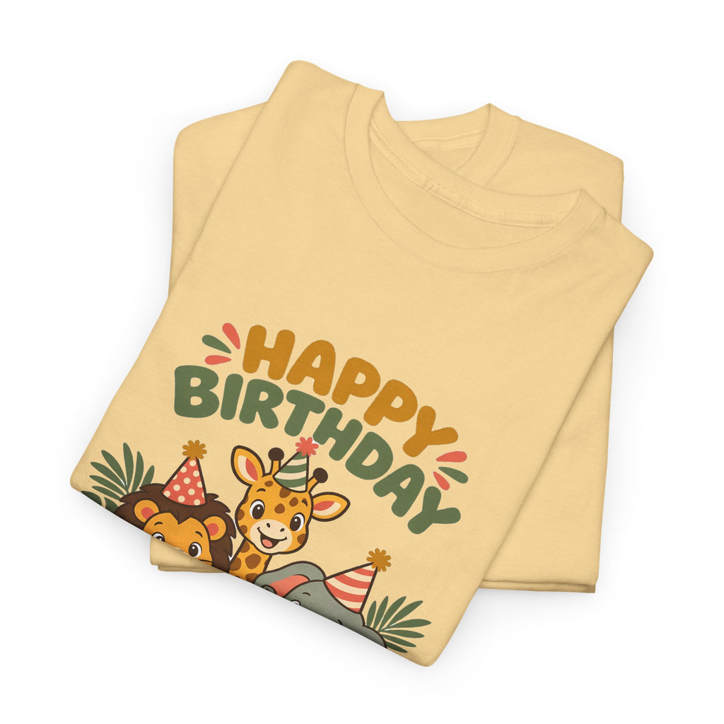 Personalized Safari Friends Birthday Shirt – Add Name & Age
