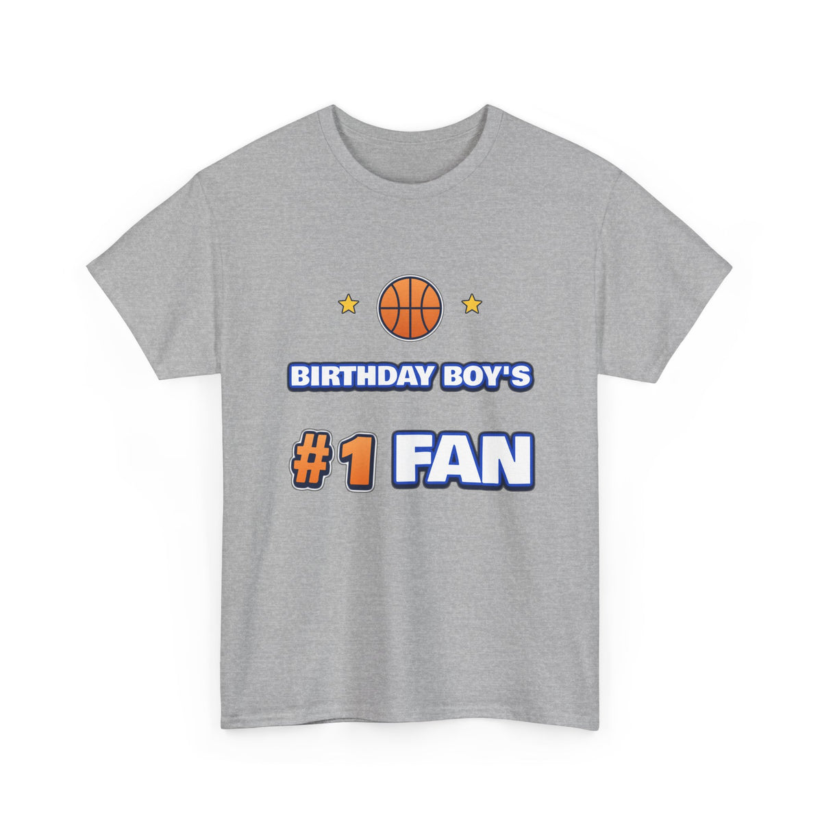 Birthday Boy's #1 Fan Basketball birthday shirt – Gildan tee by Happywear