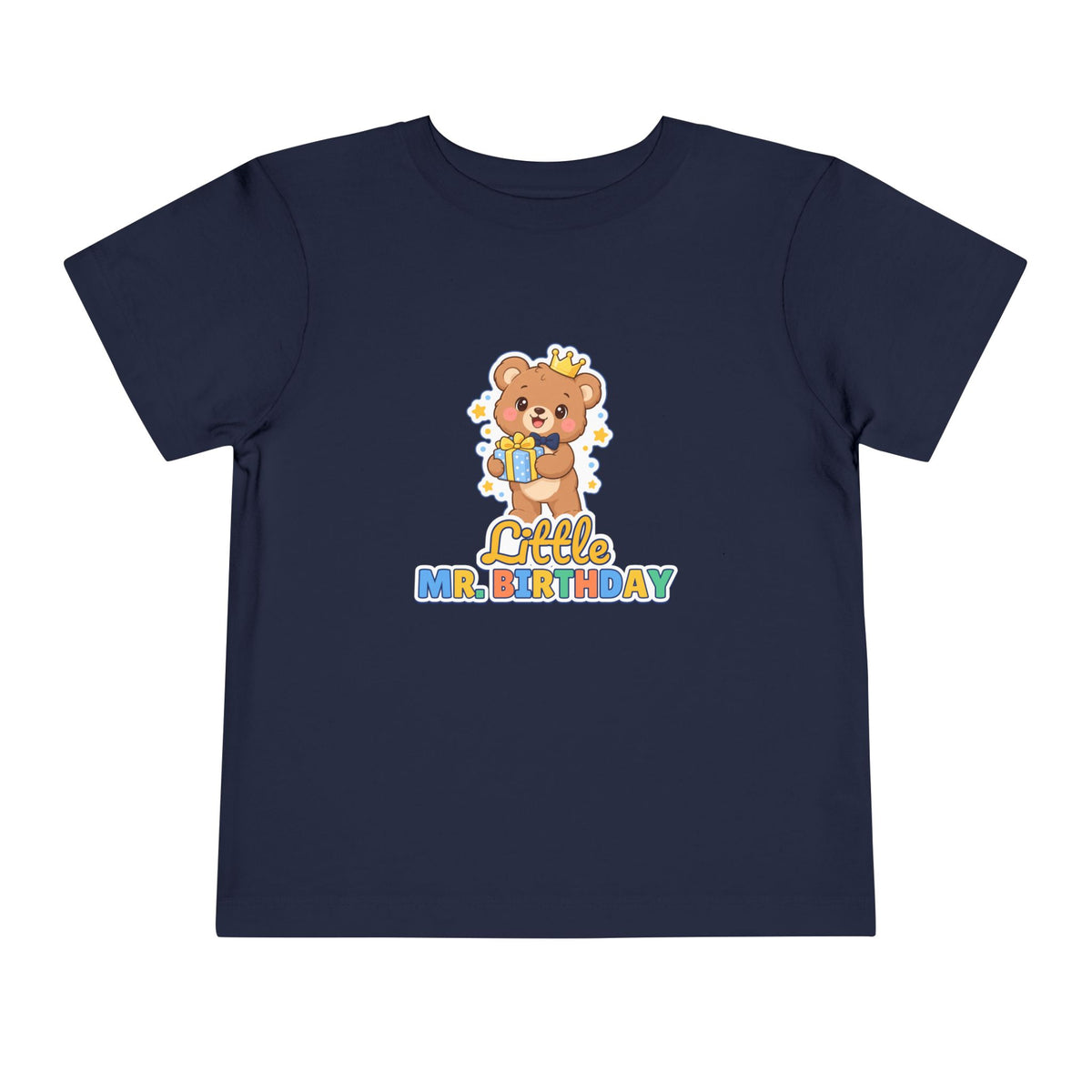 Little Mr. Birthday Teddy Bear birthday shirt – toddler Gildan tee by Happywear