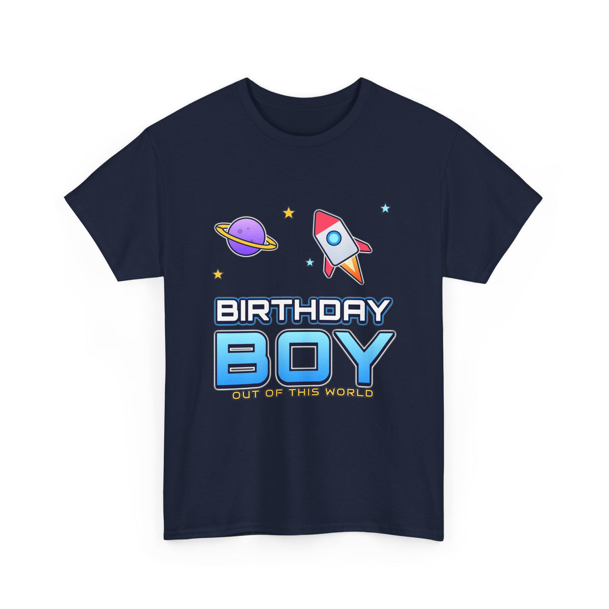 Birthday Boy Out of This World Space birthday shirt – Gildan tee by Happywear