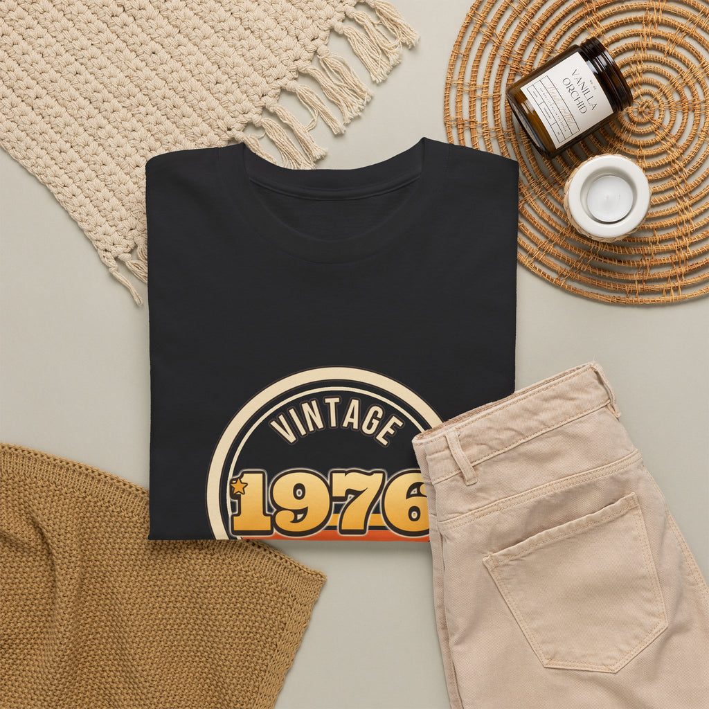 Vintage 1976 Aged to Perfection 50th Birthday shirt – Gildan tee by Happywear