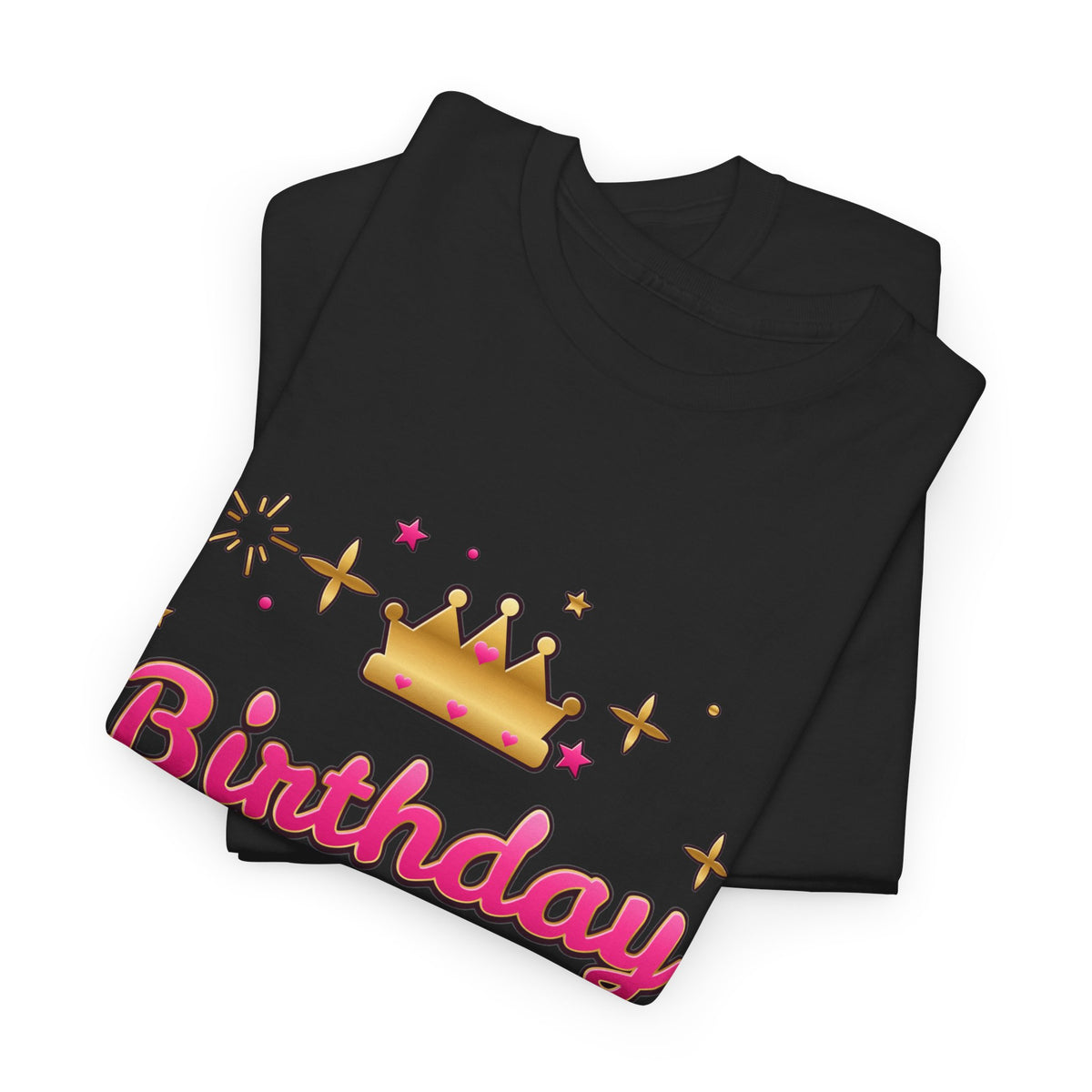 Birthday Squad Pink & Gold Crown birthday shirt – Gildan tee by Happywear