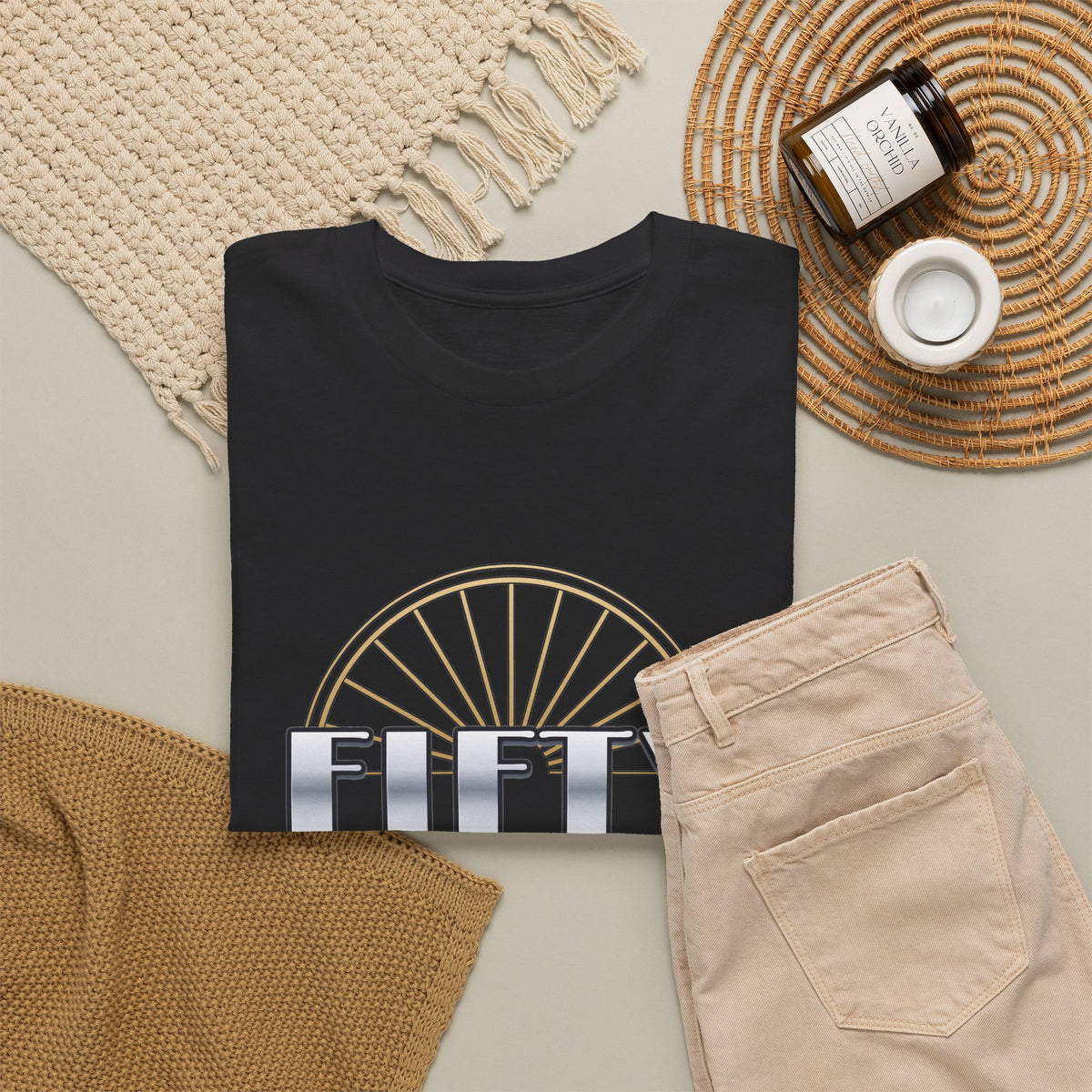 Fifty & Fabulous Birthday shirt – Gildan tee by Happywear