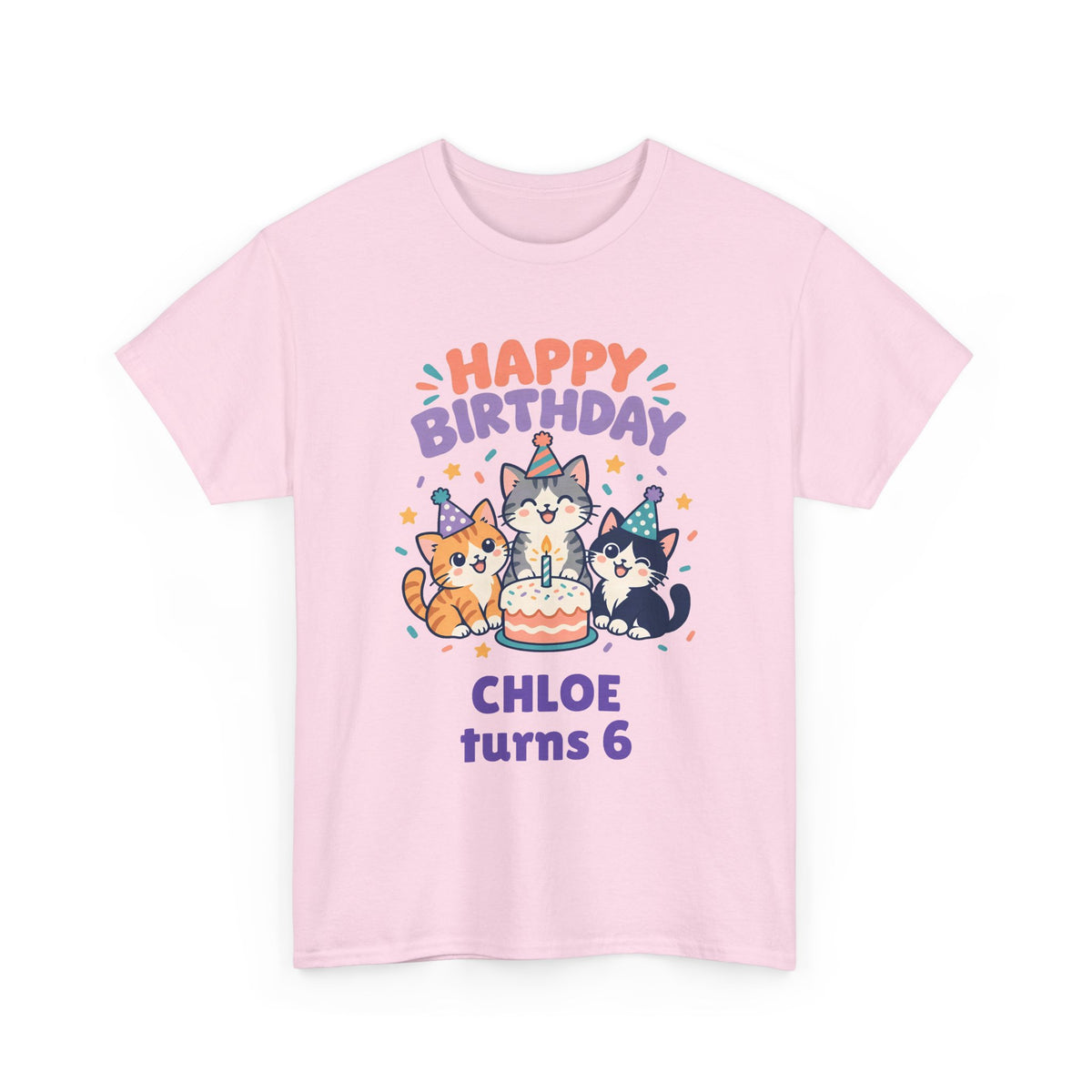 Personalized Party Kittens Birthday Shirt – Add Name & Age