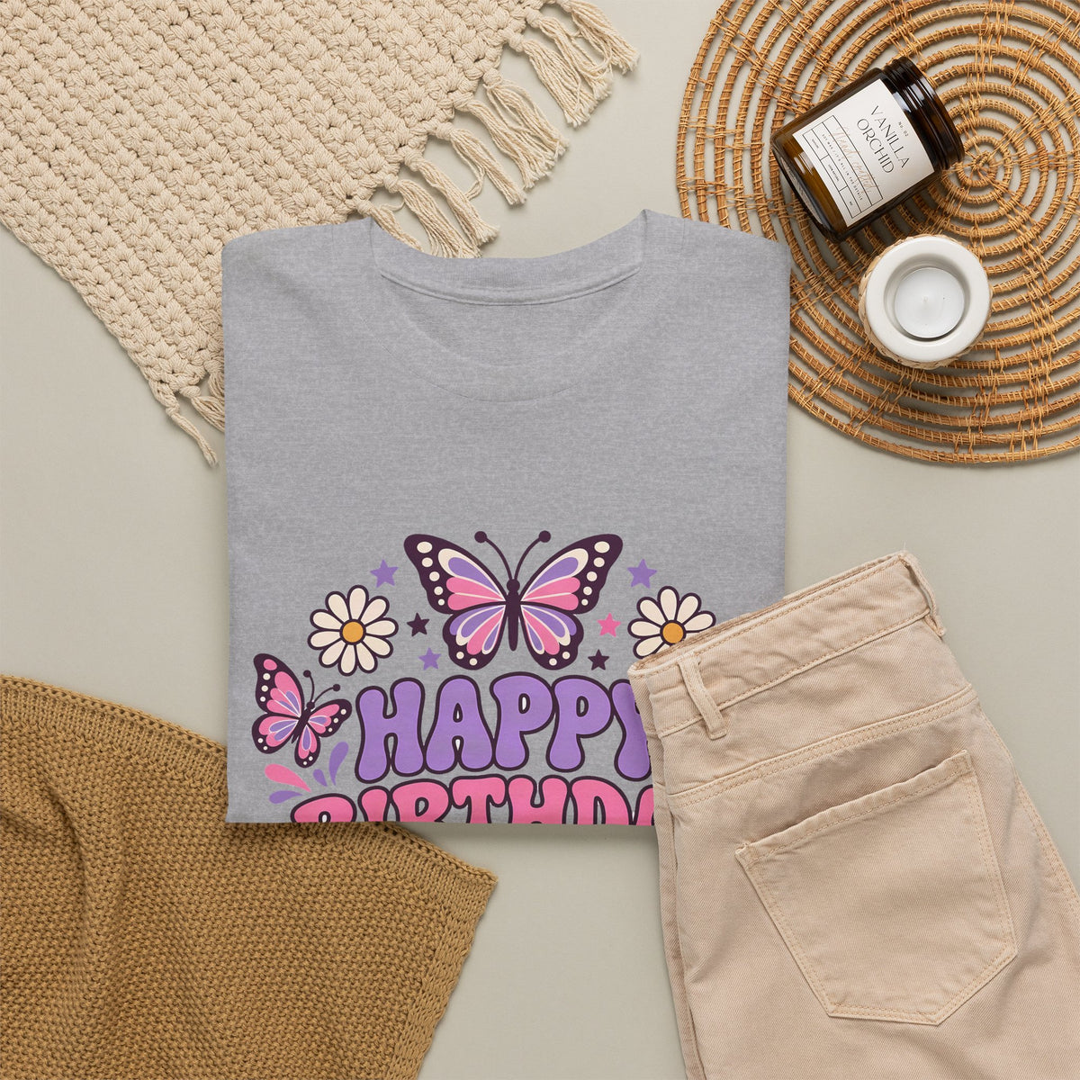 Personalized Butterfly Birthday Shirt – Add Name & Age