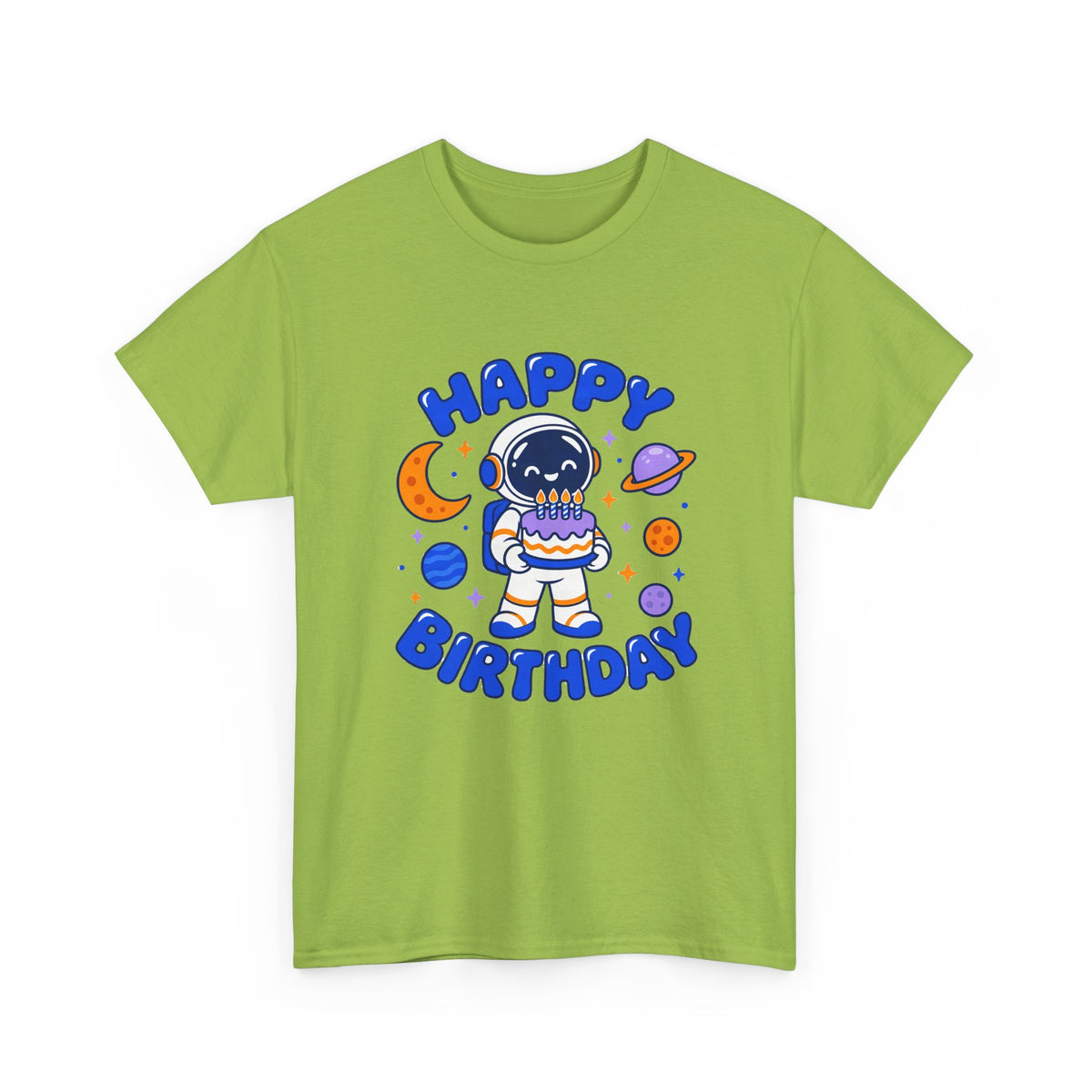 Space Astronaut Happy Birthday shirt – Gildan tee by Happywear