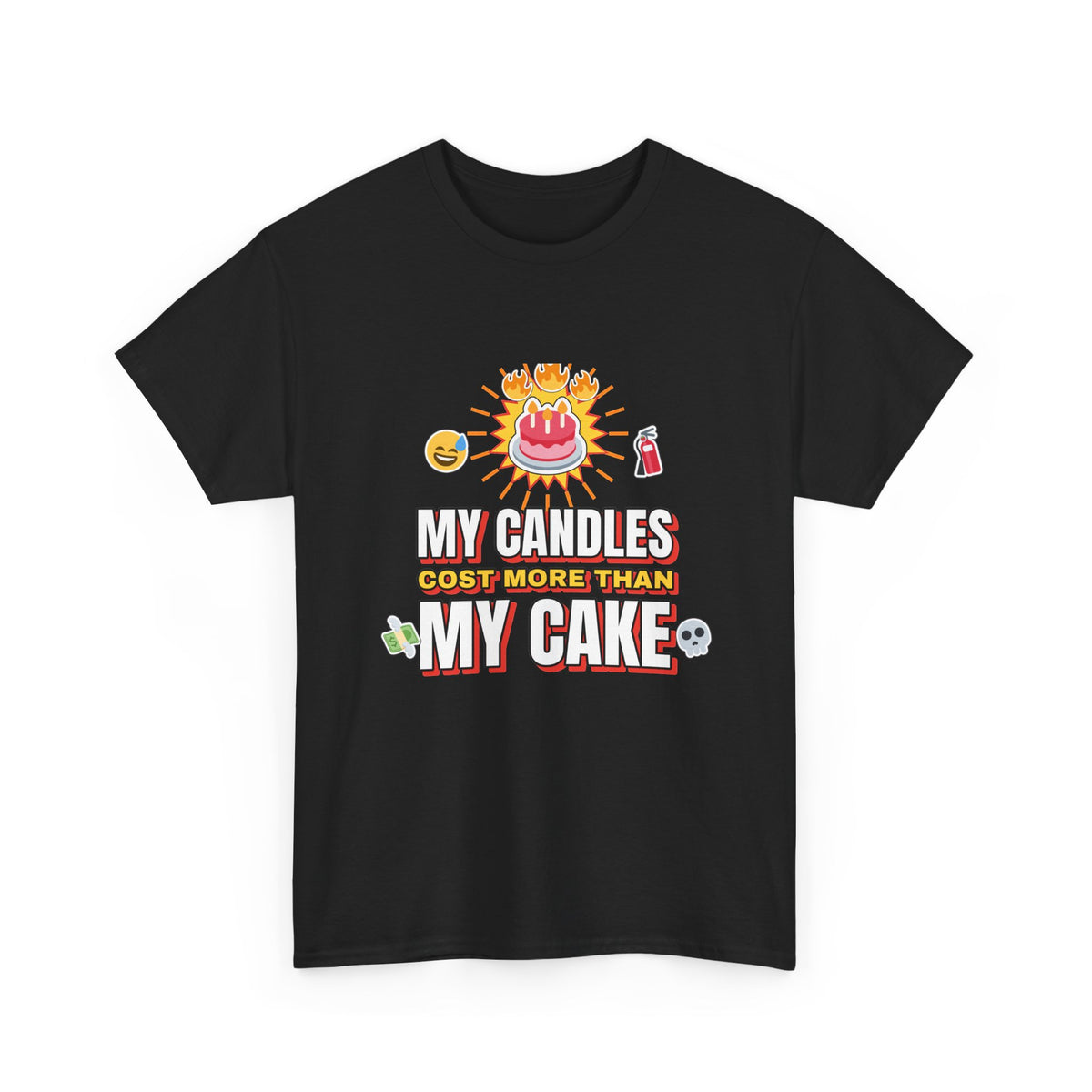 My Candles Cost More Than My Cake Funny Birthday shirt – Gildan tee by Happywear