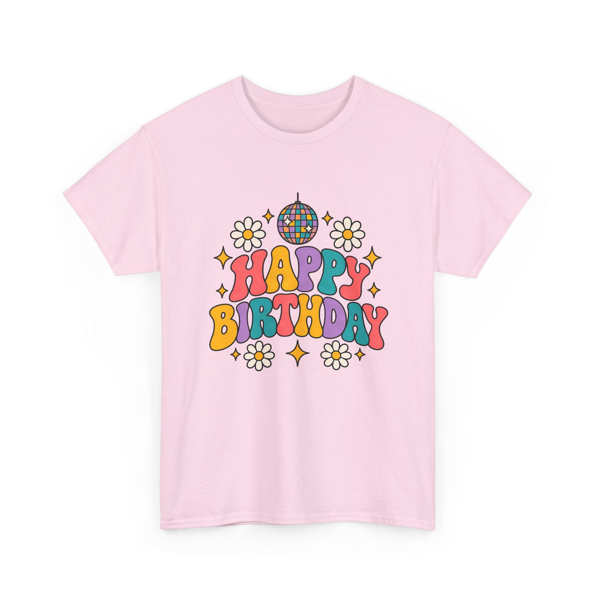 Groovy Disco Happy Birthday shirt – Gildan tee by Happywear