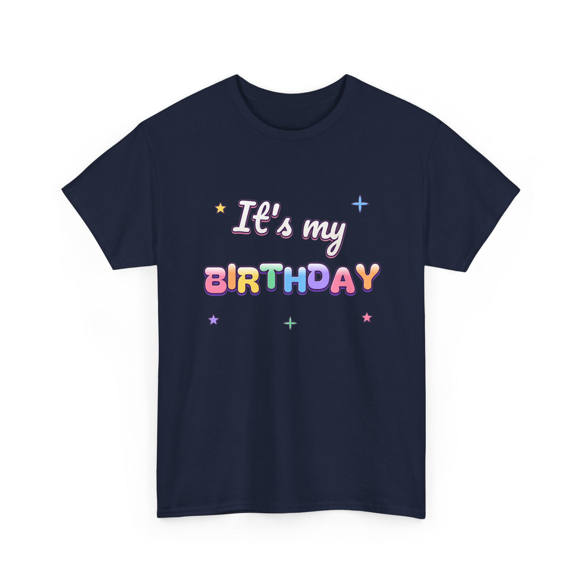 It's My Birthday Rainbow Pastel birthday shirt – Gildan tee by Happywear