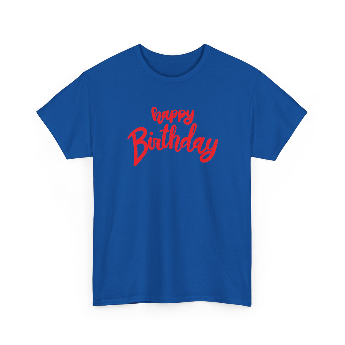 Happy Birthday Script & Cake birthday shirt – Gildan tee by Happywear