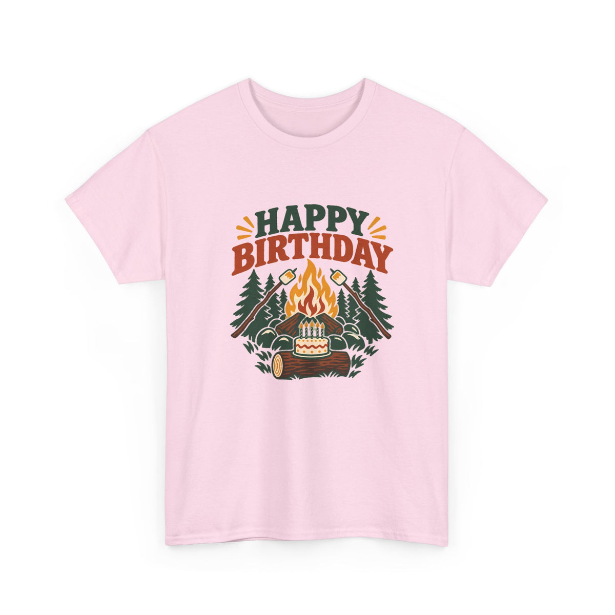 Camping Happy Birthday Tee