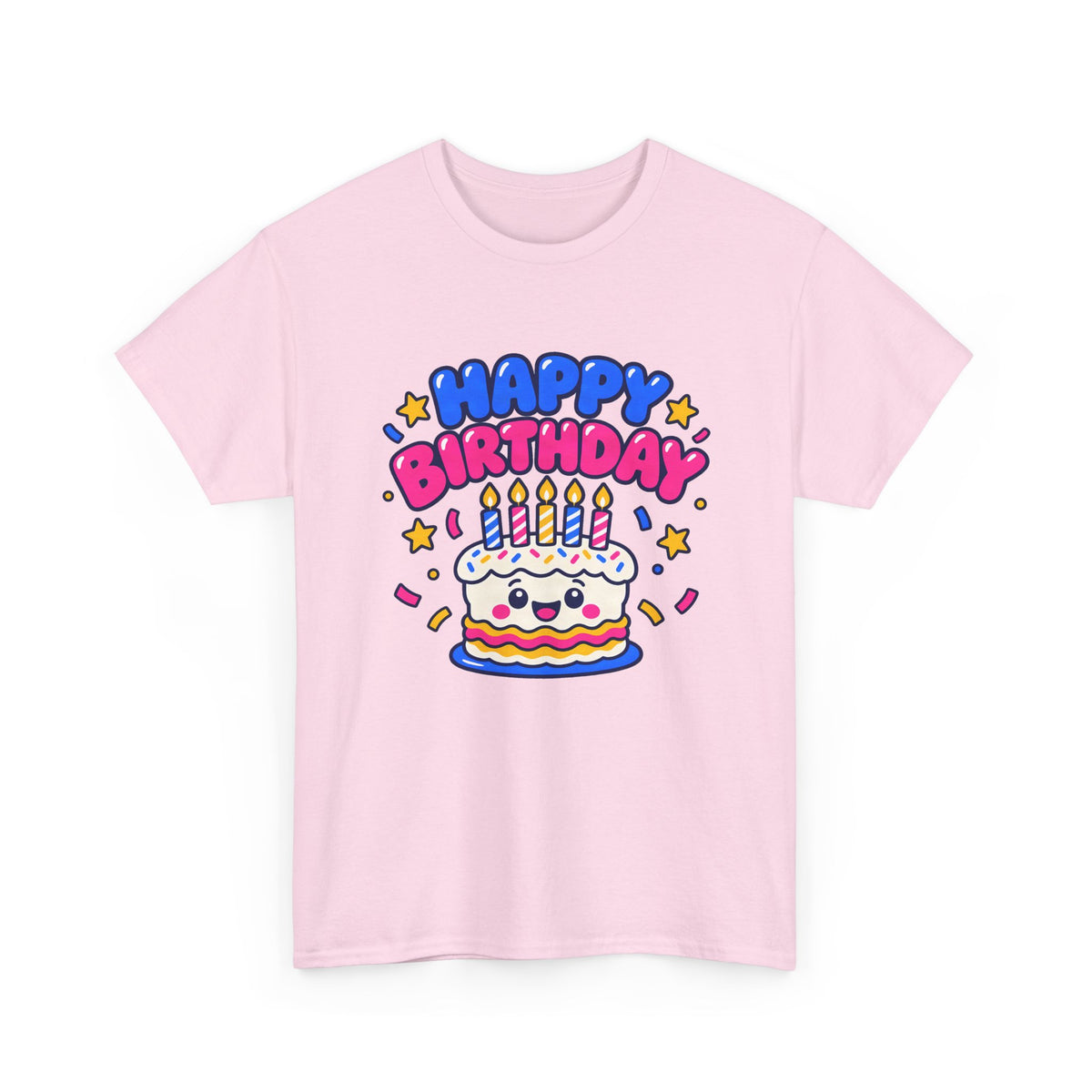 Happy Cake Face Birthday shirt – Gildan tee by Happywear