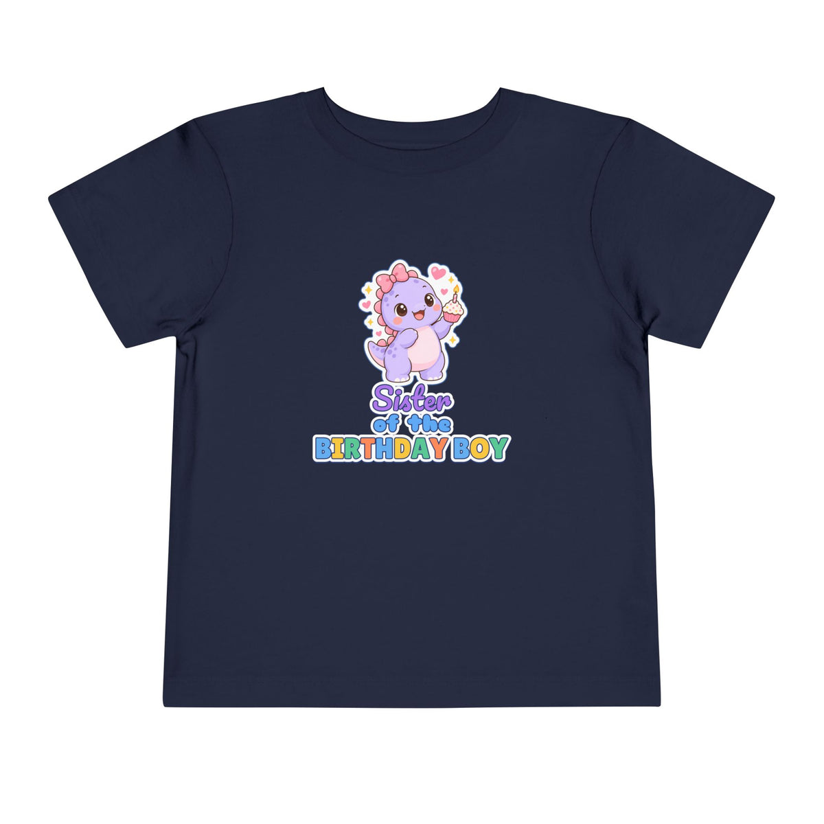 Sister of the Birthday Boy Dino birthday shirt – toddler Gildan tee by Happywear