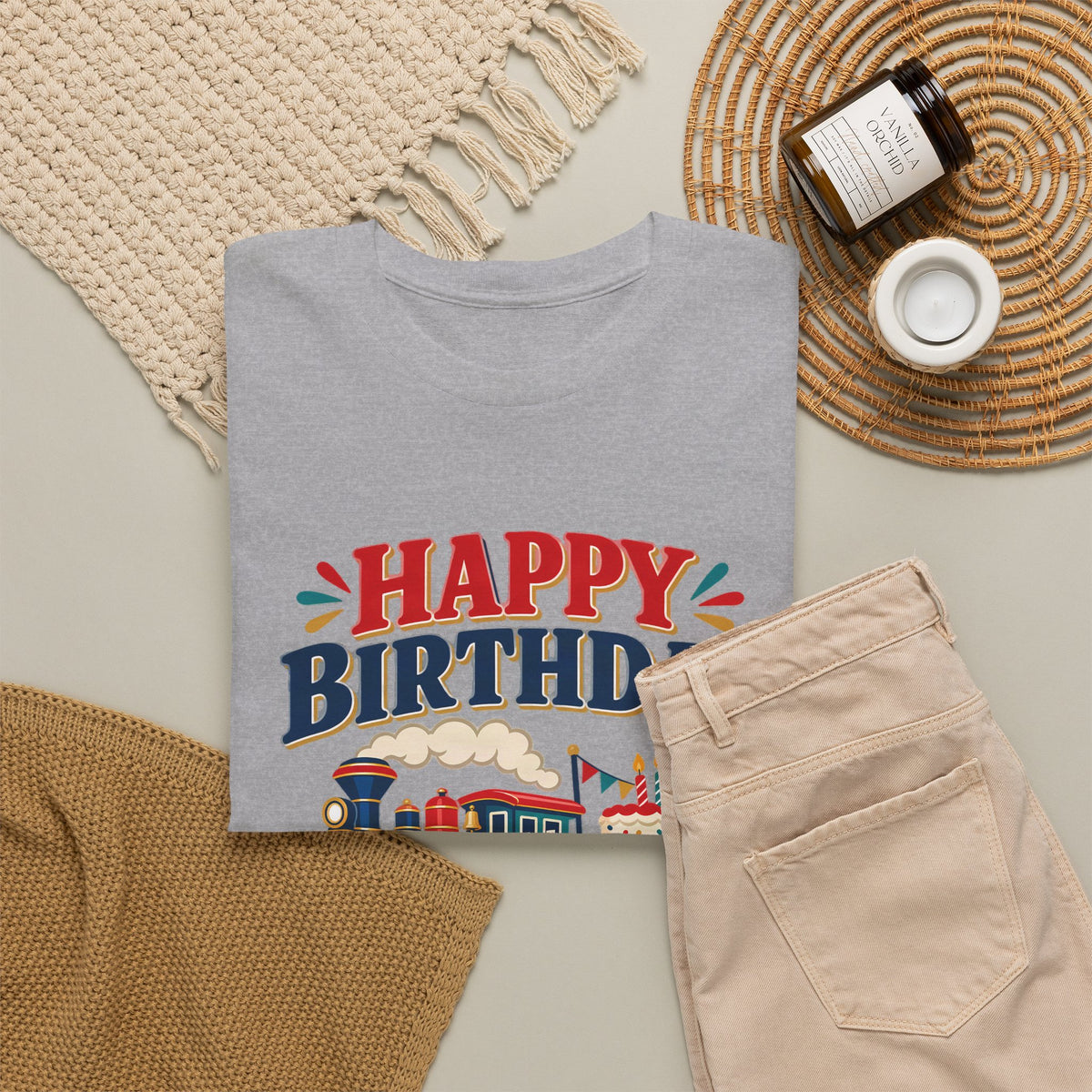 Personalized Train Birthday Shirt – Add Name & Age