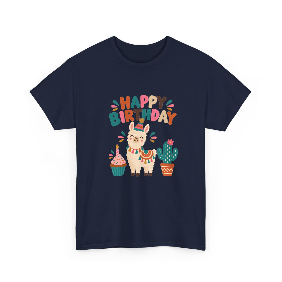 Llama Happy Birthday Tee