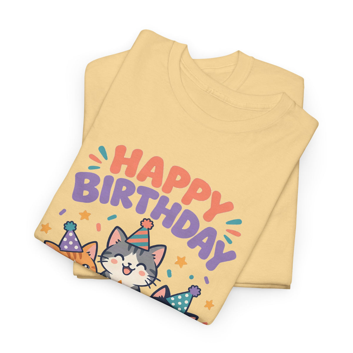 Personalized Party Kittens Birthday Shirt – Add Name & Age