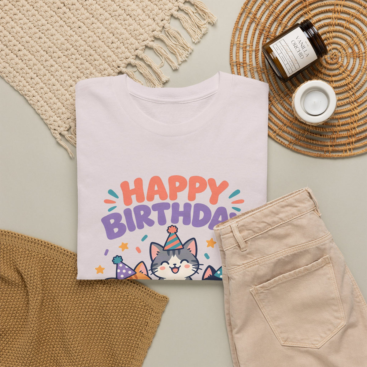 Personalized Party Kittens Birthday Shirt – Add Name & Age