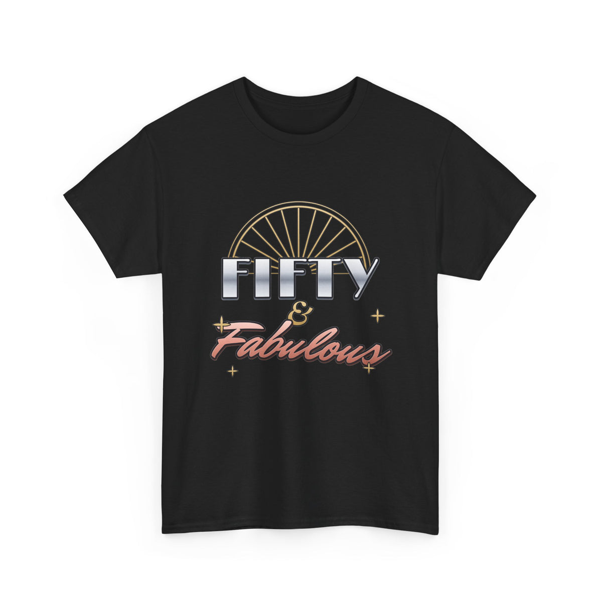 Fifty & Fabulous Birthday shirt – Gildan tee by Happywear