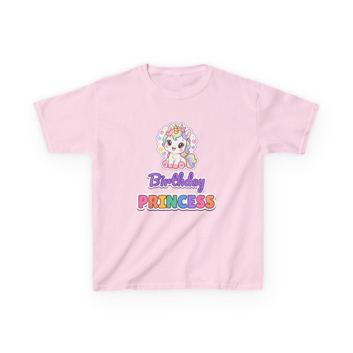 Birthday Princess Unicorn birthday shirt – kids Gildan tee by Happywear