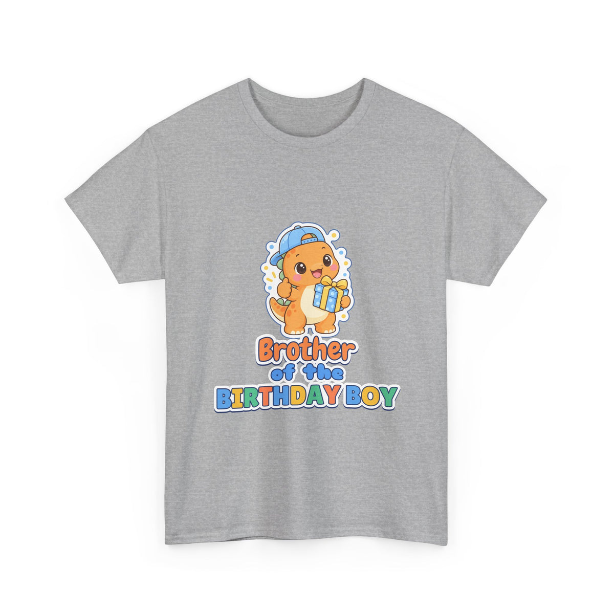 Brother of the Birthday Boy Dino birthday shirt – Gildan tee by Happywear