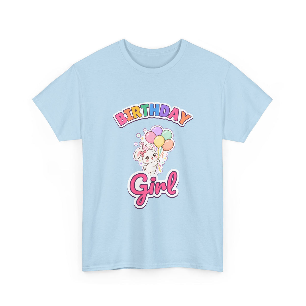 Birthday Girl Bunny birthday shirt – Gildan tee by Happywear