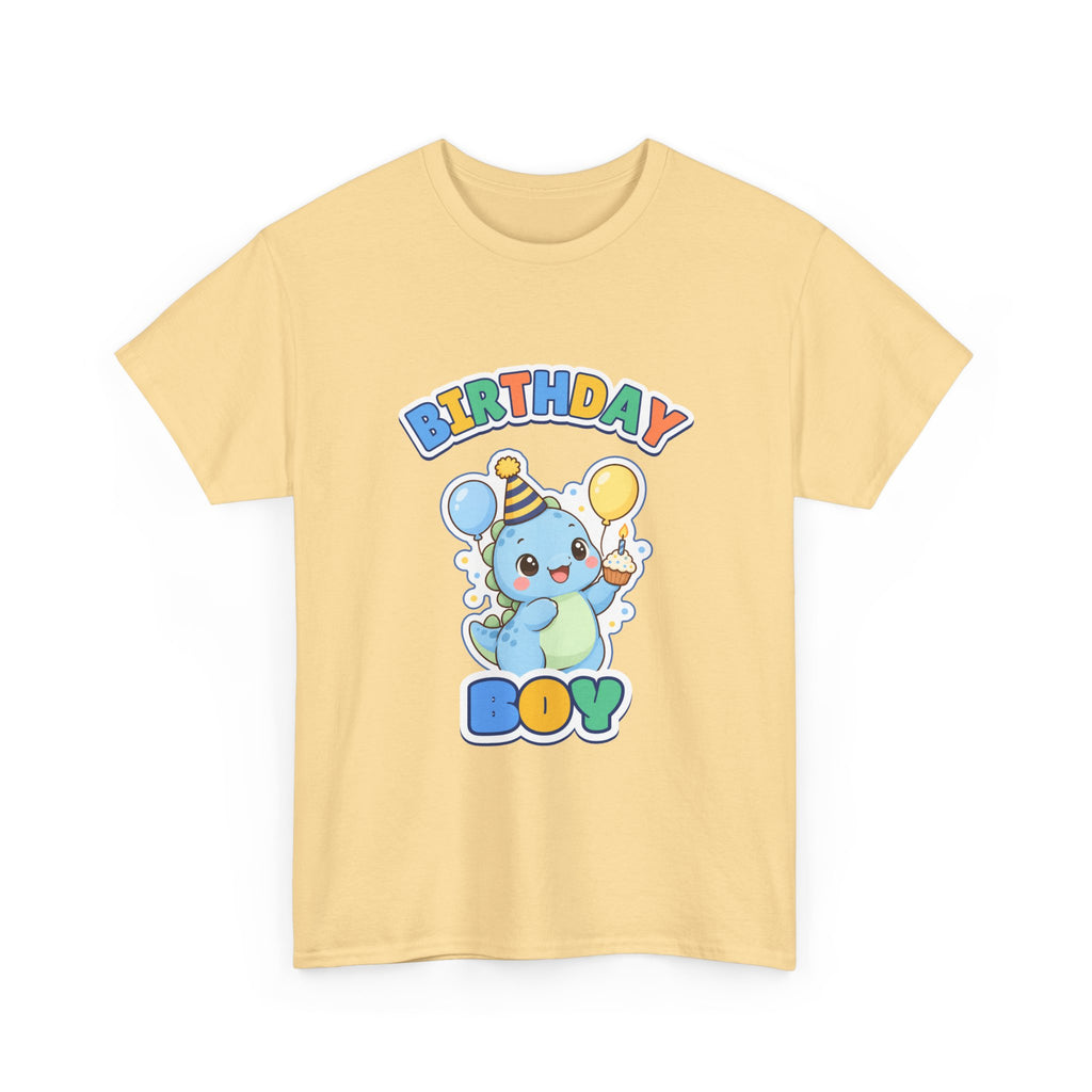 Birthday Boy Dino birthday shirt – Gildan tee by Happywear