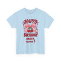 Personalized Cherry Bow Birthday Shirt – Add Name & Age