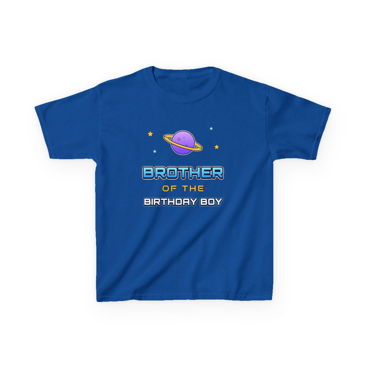 Brother of the Birthday Boy Space birthday shirt – kids Gildan tee by Happywear