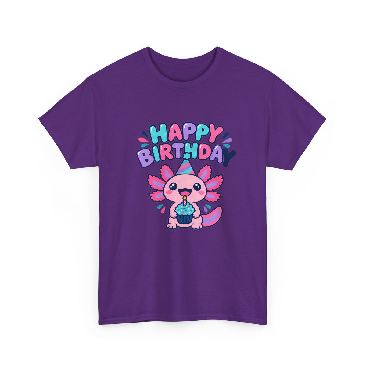 Axolotl Happy Birthday Tee