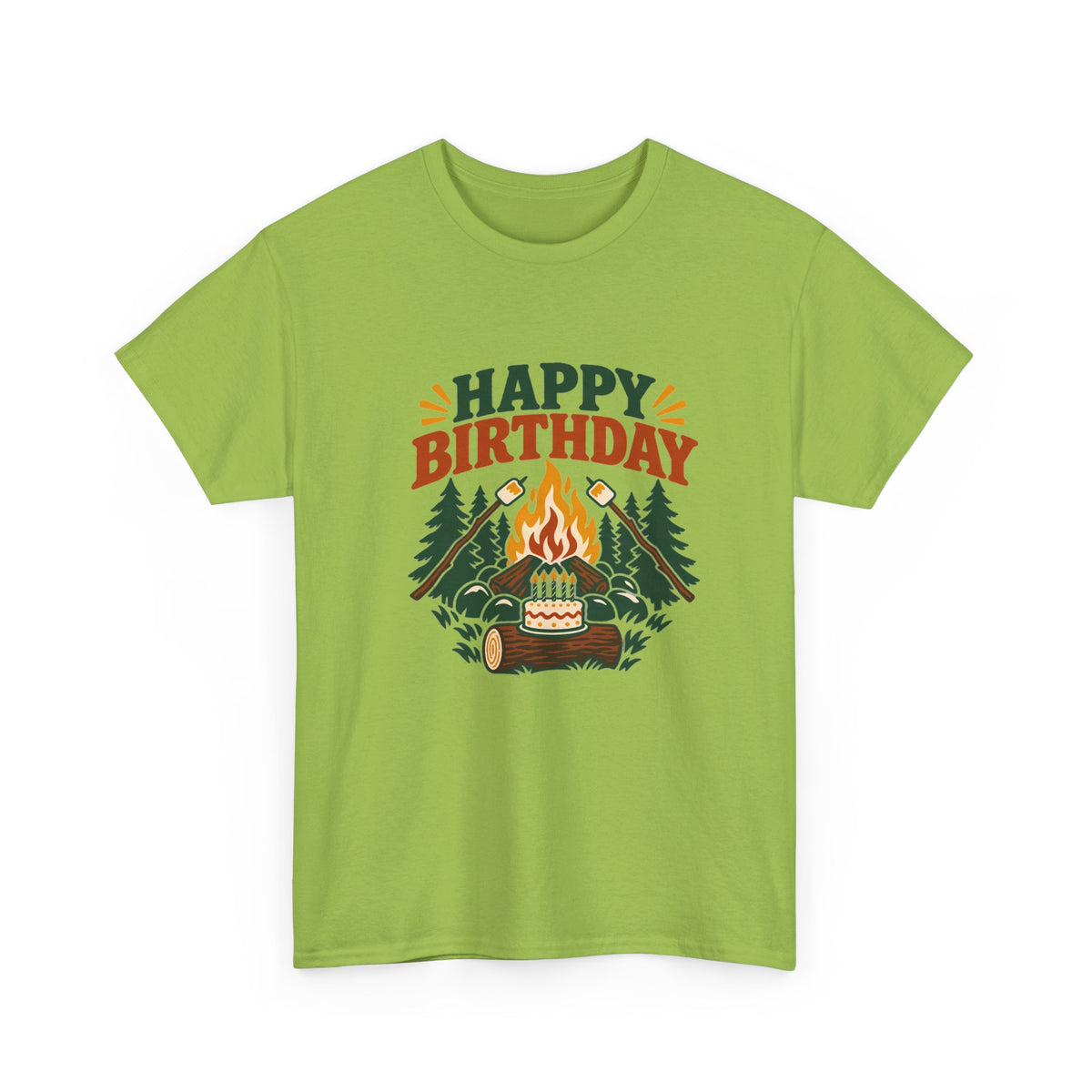 Camping Happy Birthday Tee