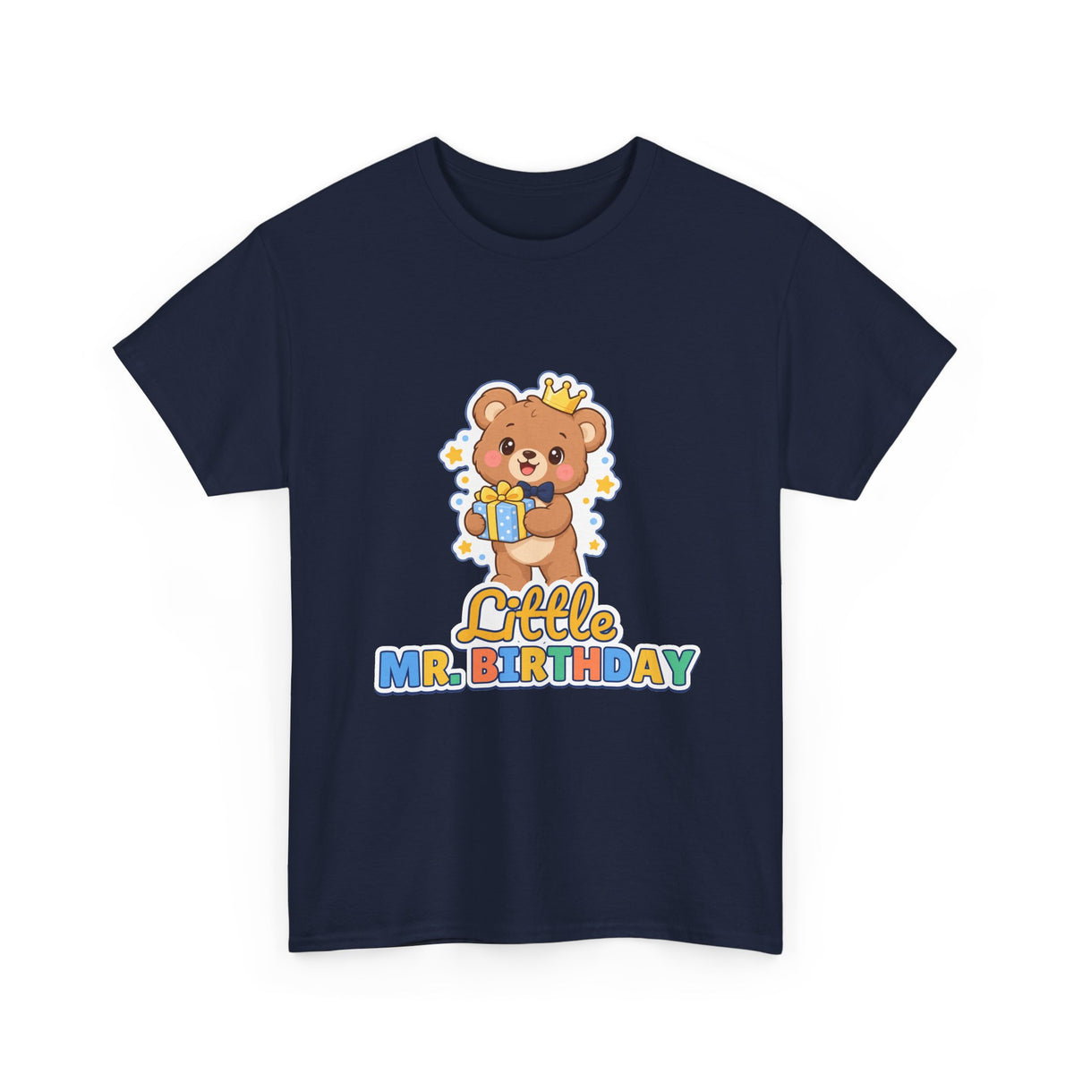 Little Mr. Birthday Teddy Bear birthday shirt – Gildan tee by Happywear