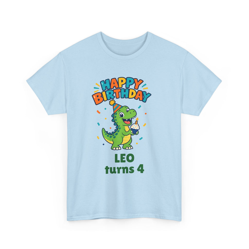 Personalized Dinosaur Birthday Shirt – Add Name & Age