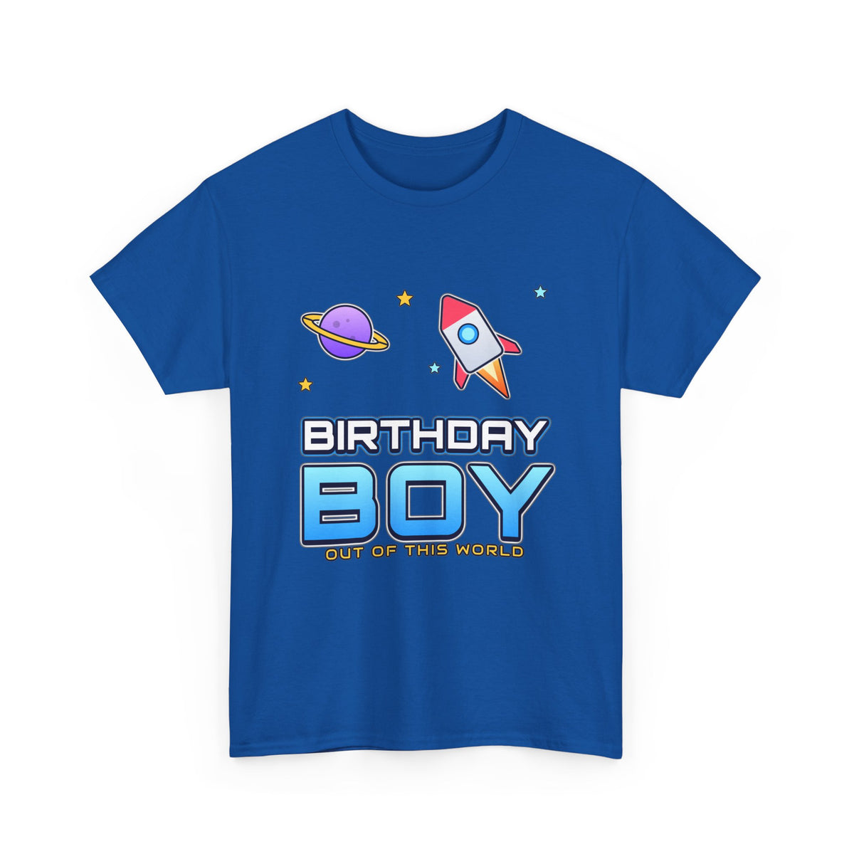 Birthday Boy Out of This World Space birthday shirt – Gildan tee by Happywear