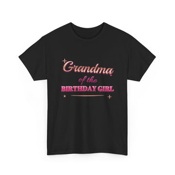 Grandma of the Birthday Girl Rose Gold Tee