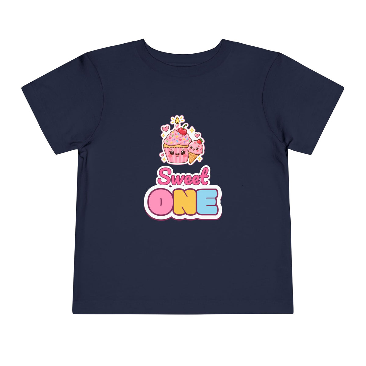 Sweet One 1st Birthday Cupcake birthday shirt – toddler Gildan tee by Happywear