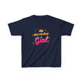 Birthday Girl Pink & Gold Crown birthday shirt – kids Gildan tee by Happywear